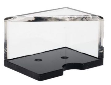 Discard Holder: Clear Lucite with Black Base, 2-Deck